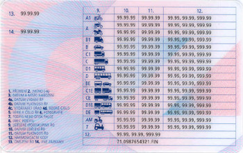 Co znamenají ta záhadná čísla na řidičáku? Poznejte význam harmonizovaných kódů