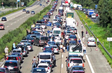 Evropa má za sebou víkend dopravních kolapsů. Kde to bylo nejhorší?