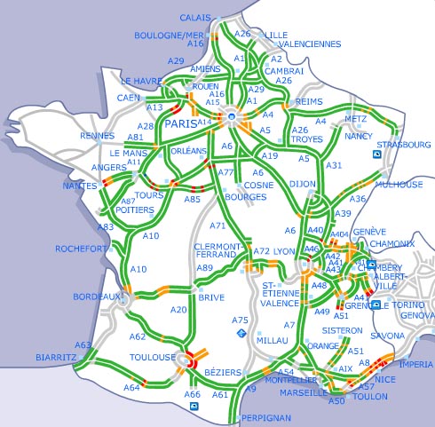 Dálnice ve Francii - Zpoplatněné úseky
