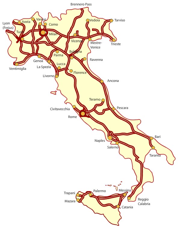 Dálnice v Itálii